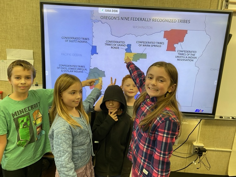 Students speak about the 9 Federally Recognized Confederated Tribes of Oregon 