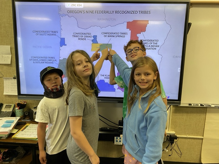 Students speak about the 9 Federally Recognized Confederated Tribes of Oregon 