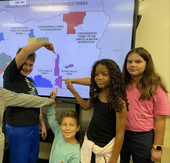 Students speak about the 9 Federally Recognized Confederated Tribes of Oregon 