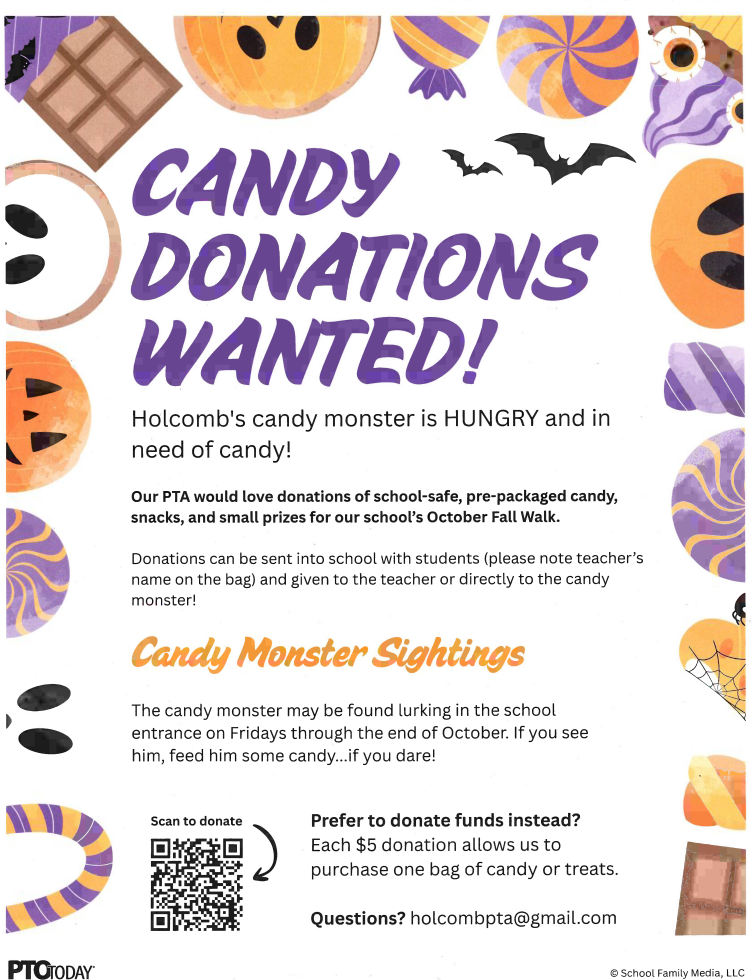 Candy donations wanted