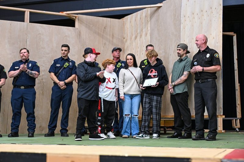 Skylar Delaunay Presented with Citizen Life Saving Award from Clackamas Fire District