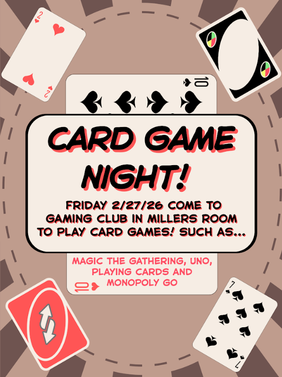 Card Game Night Friday 2/27/26
