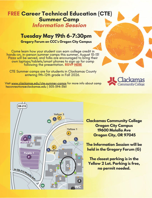 CTE Summer Camp: August 10-13, 9am - 3pm