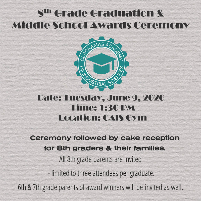 8th grade graduation June 9