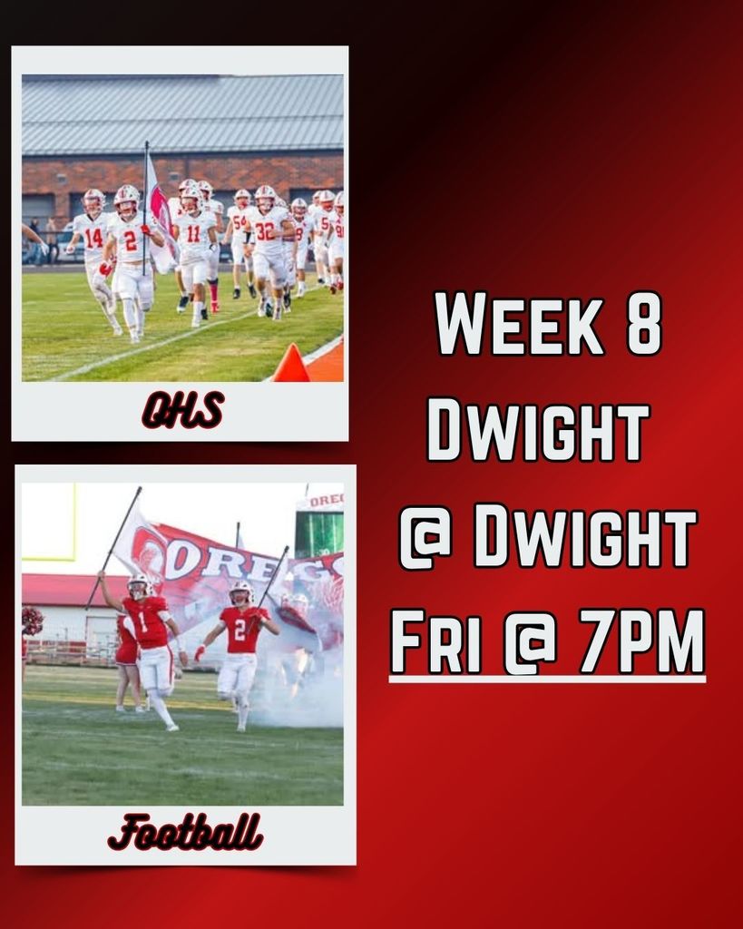 Week 8 Football Dwight @ Dwight Fri @ 7pm