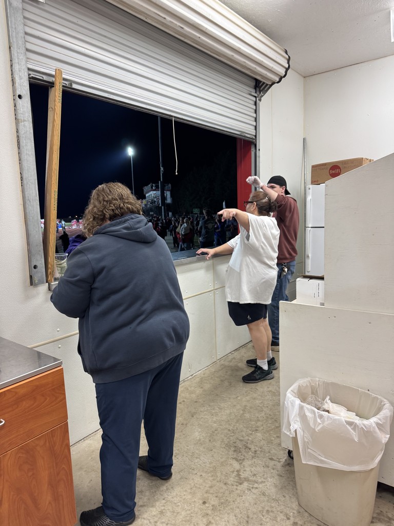 Transportation team doing concessions.