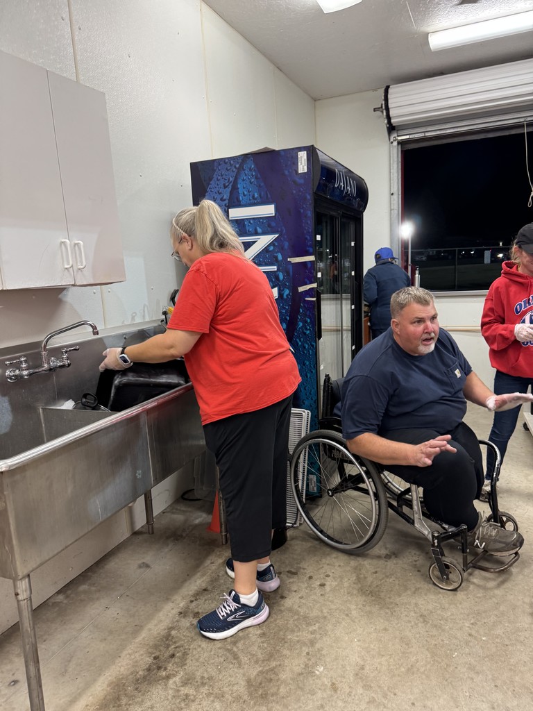 Transportation team doing concessions.