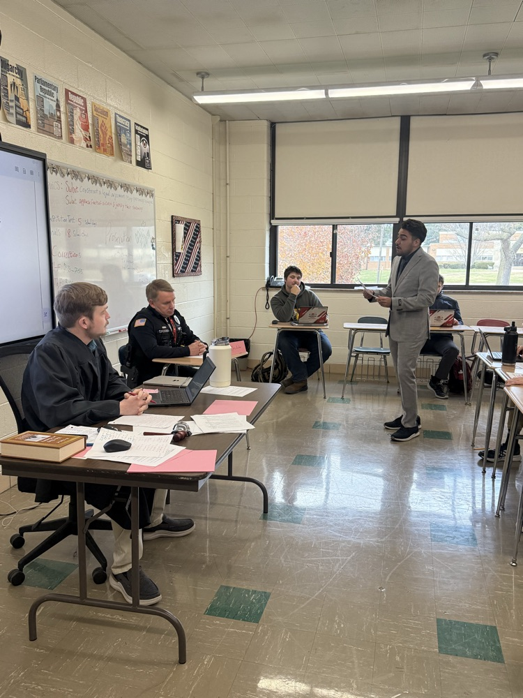 students in civics class