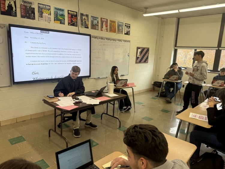 students in civics class 