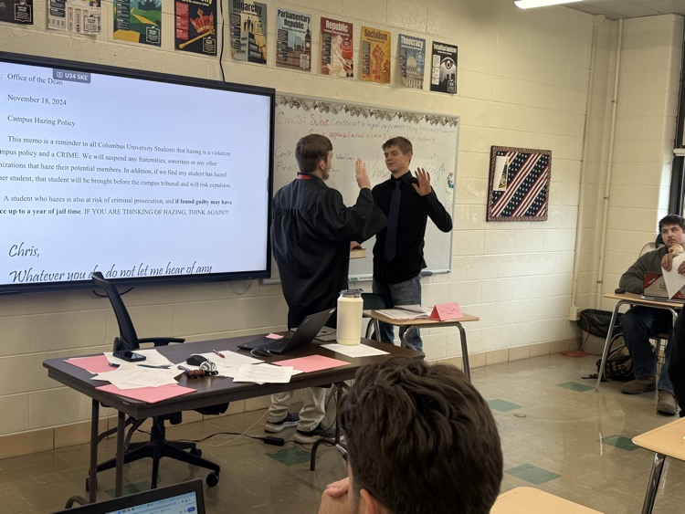 students in civics class 