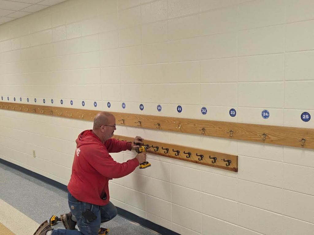 Installing new coat rack