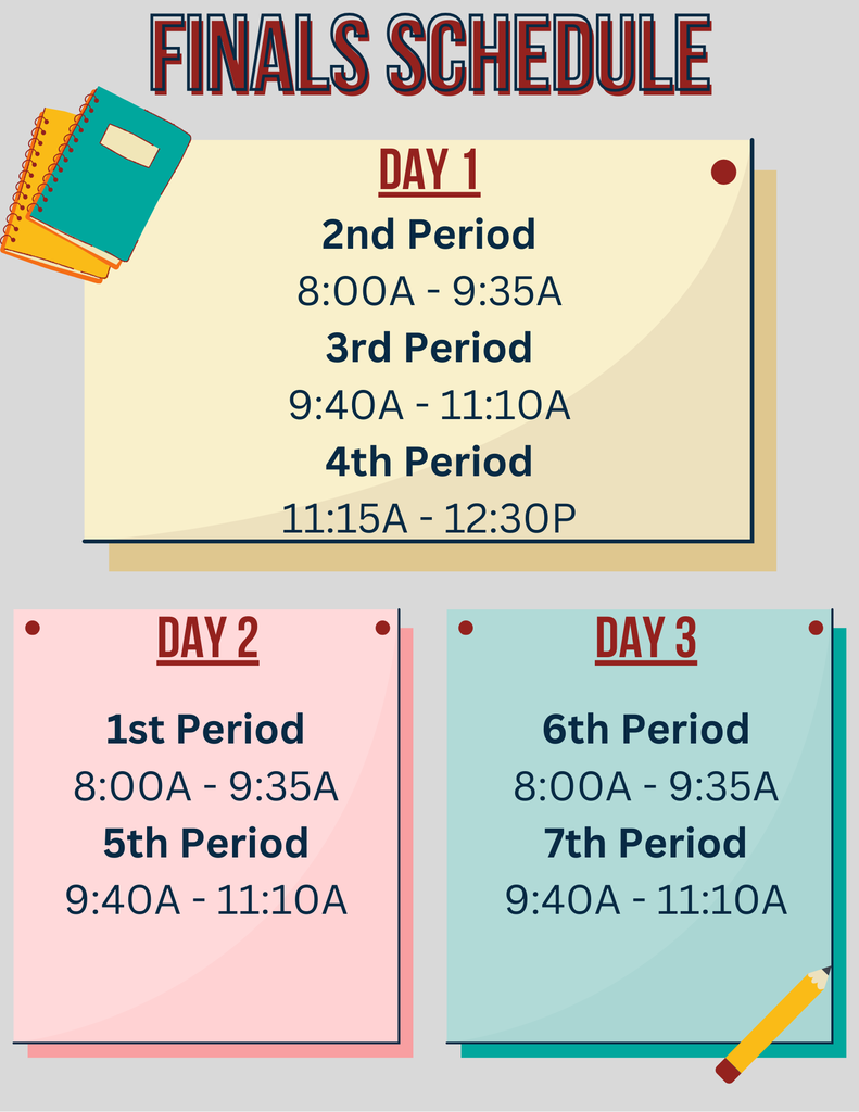Finals Schedule