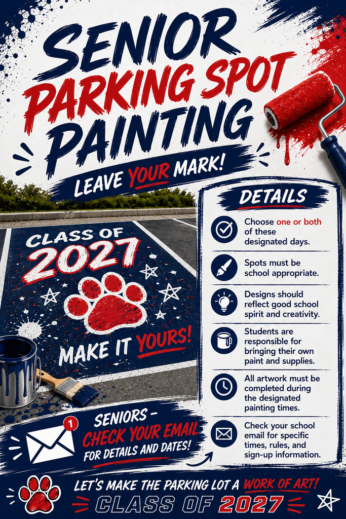 Parking spot painting information