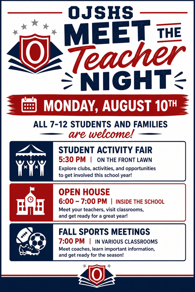 Flyer for upcoming meet the teacher night on August 10th 