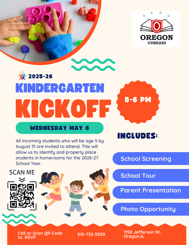 kindergarten kickoff flyer