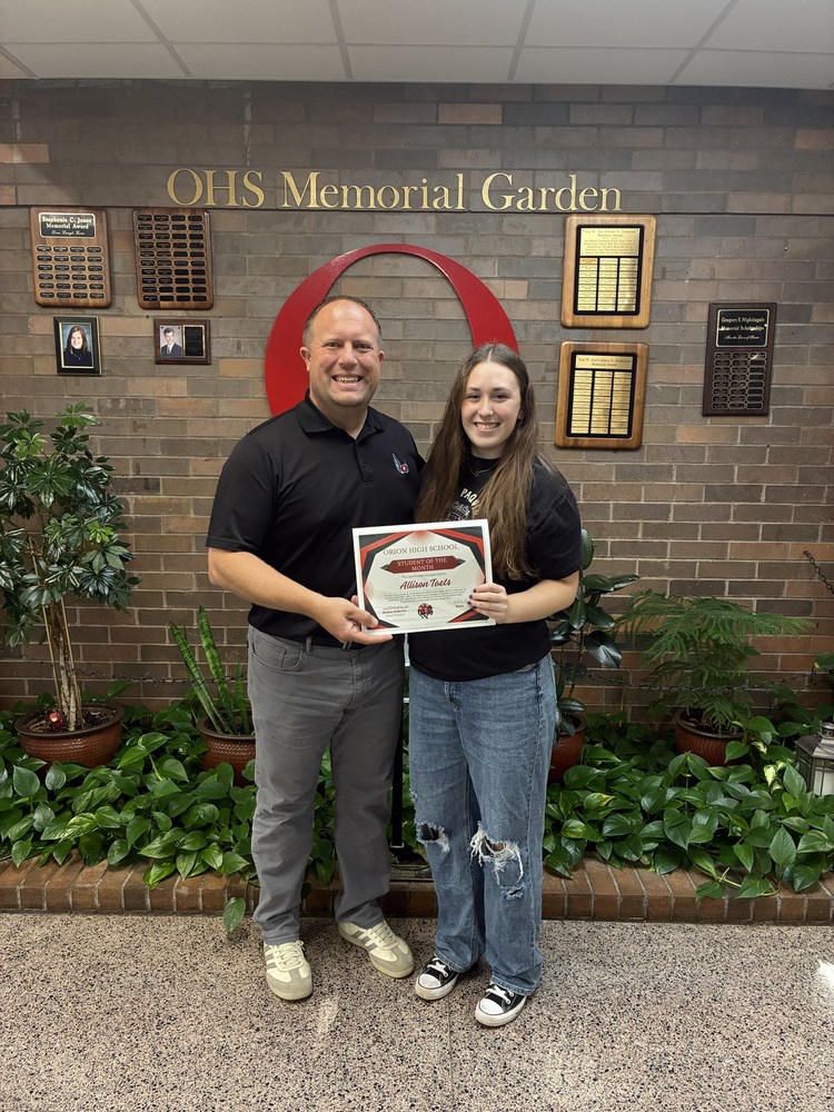 Allison Taets - Student of the Month