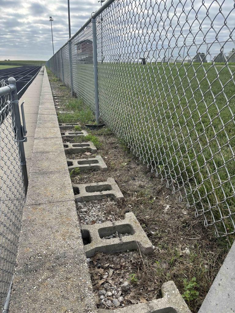 Before new rock was installed