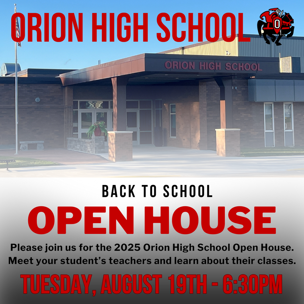 OHS Open House - Tuesday August 19th from 6:30-8:00pm