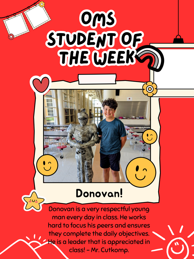 Student of the Week!