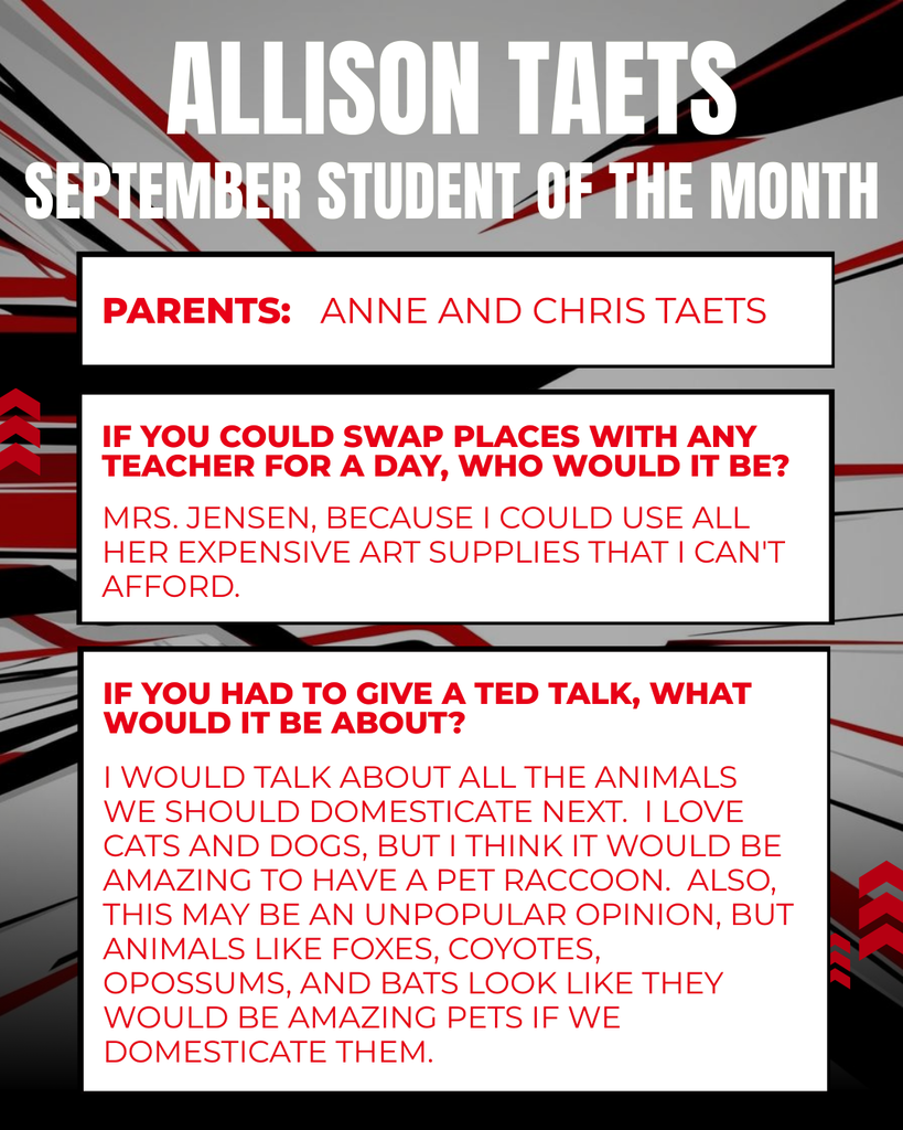 OHS Student of the Month