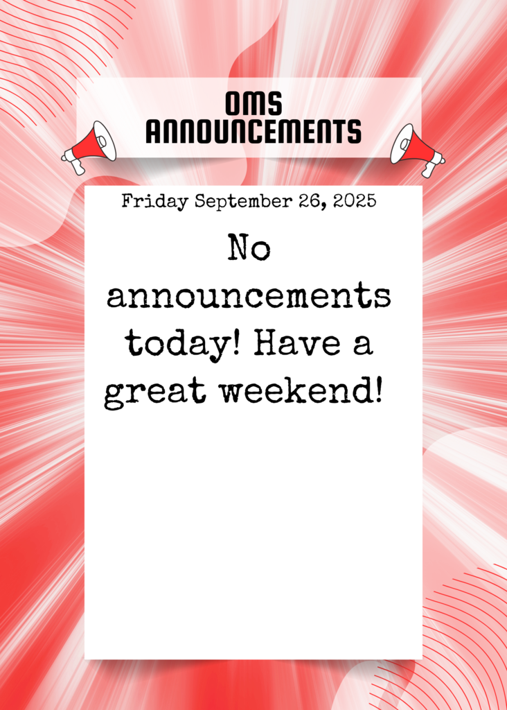 OMS Morning Announcements (8)
