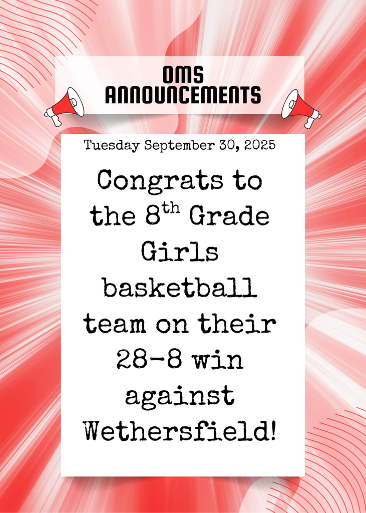 OMS Announcements 