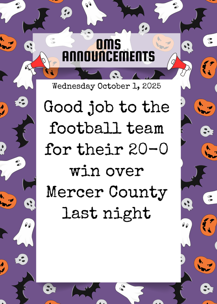 OMS Morning Announcements (12)