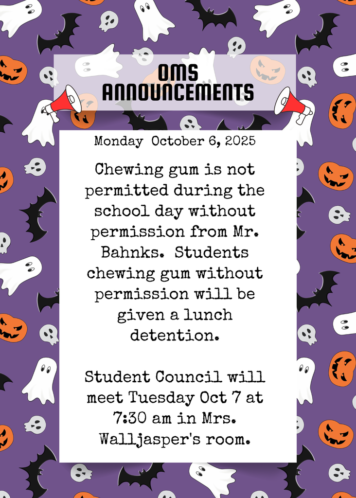 OMS Morning Announcements (15)