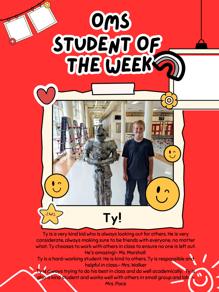 Student of the Week! Ty