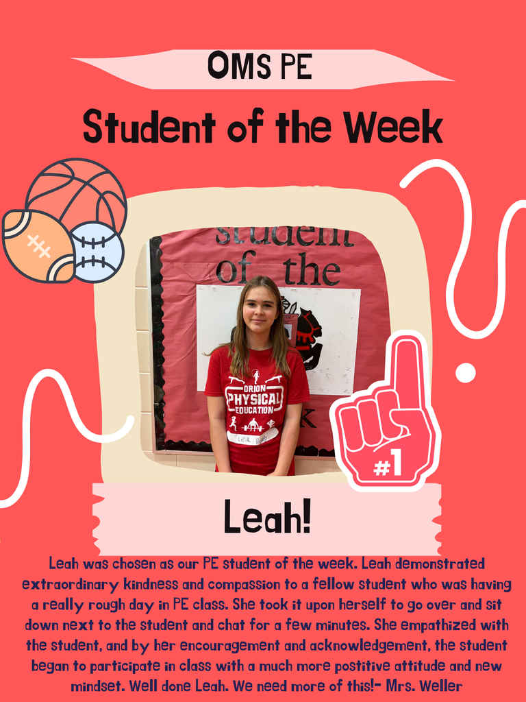 PE Student of the Week