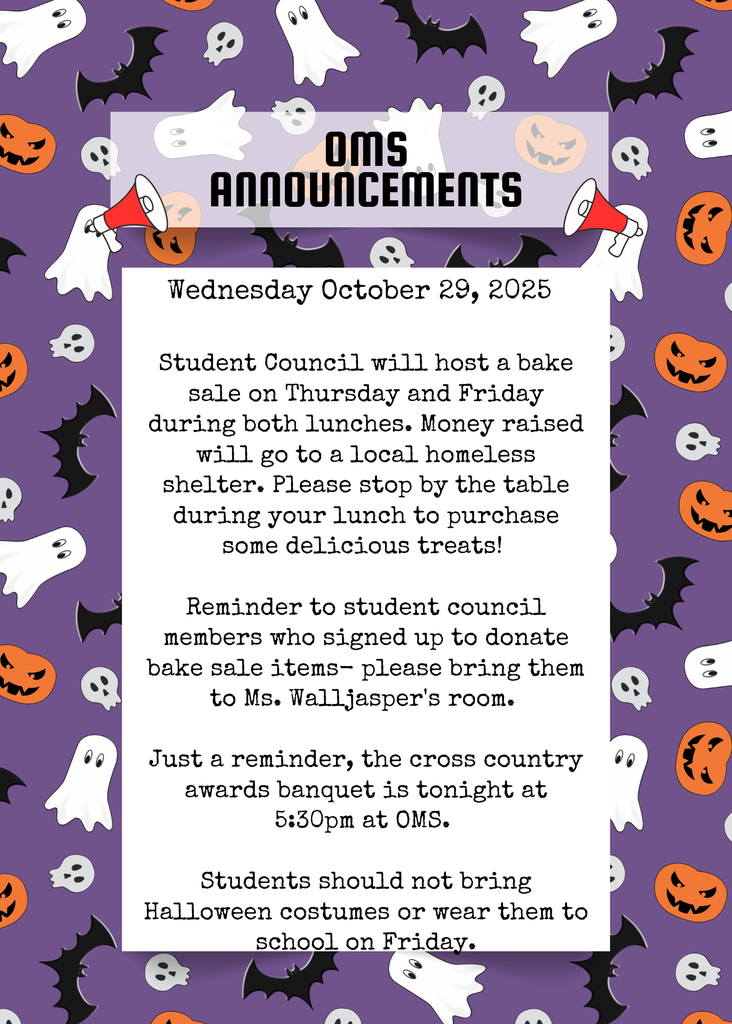 OMS Morning Announcements