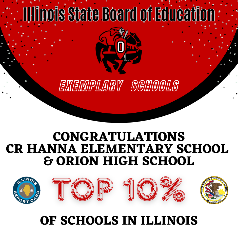 CR Hanna and Orion High School named Exemplary Schools