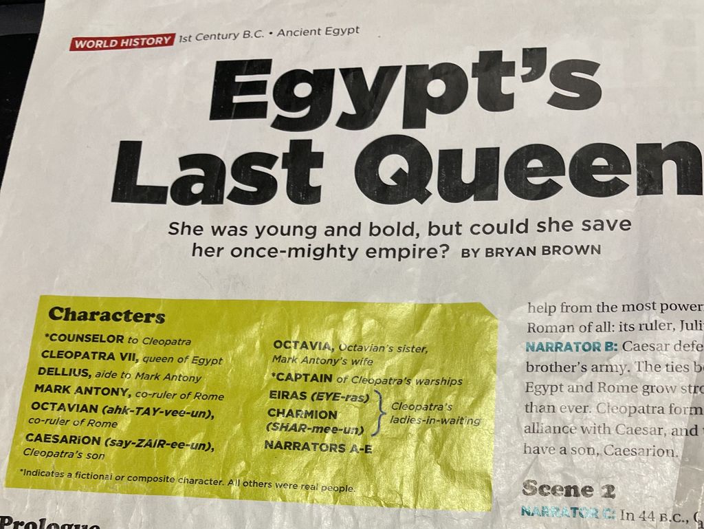 6th Reader's Theatre