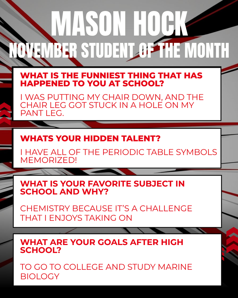 Student of the Month Info Page 2
