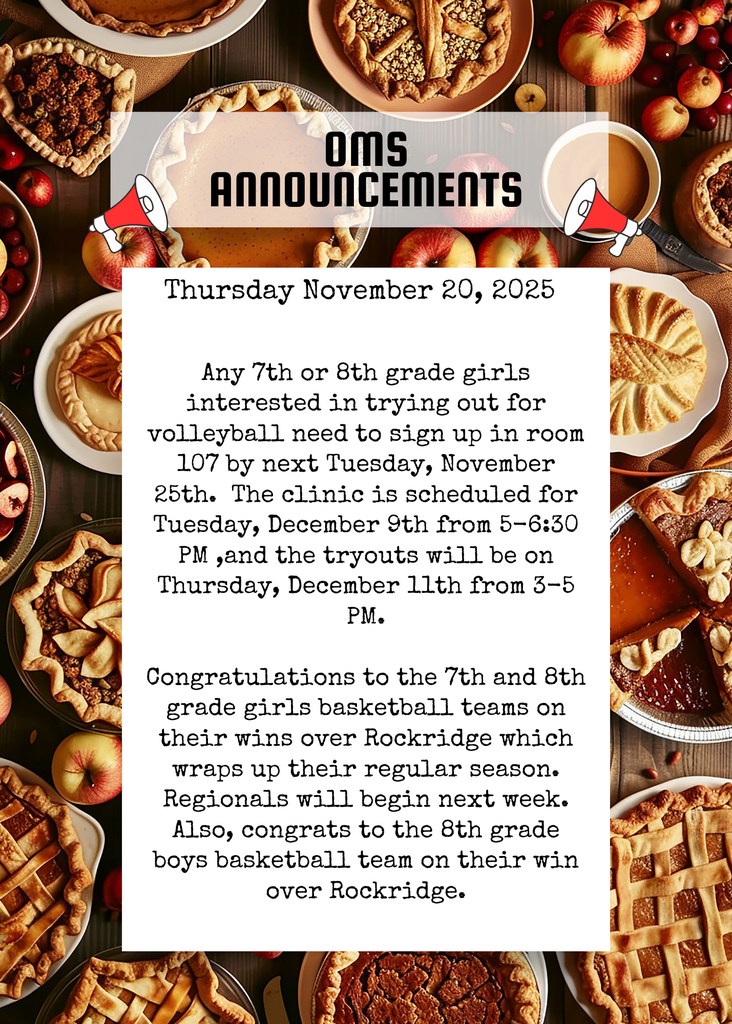 OMS Morning Announcements (28)