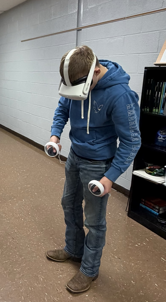 boy using VR