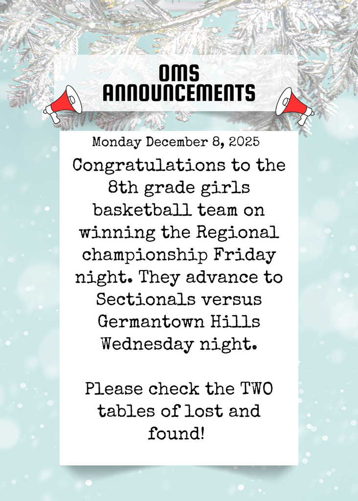 OMS Morning Announcements (33)