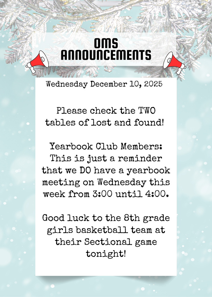 OMS Morning Announcements (35)