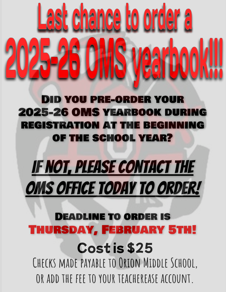 Yearbook Reminder Poster