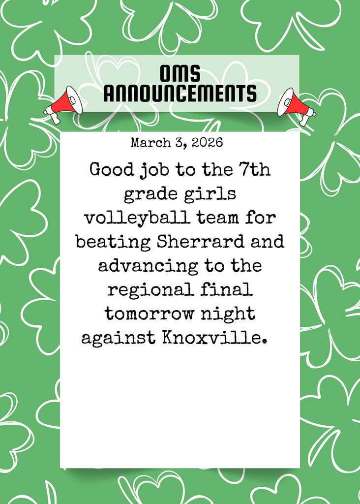 OMS Morning Announcements (13)