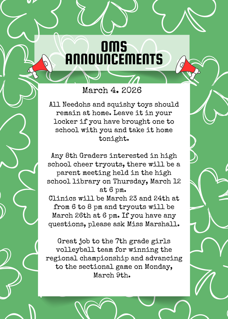 OMS Morning Announcements (15)