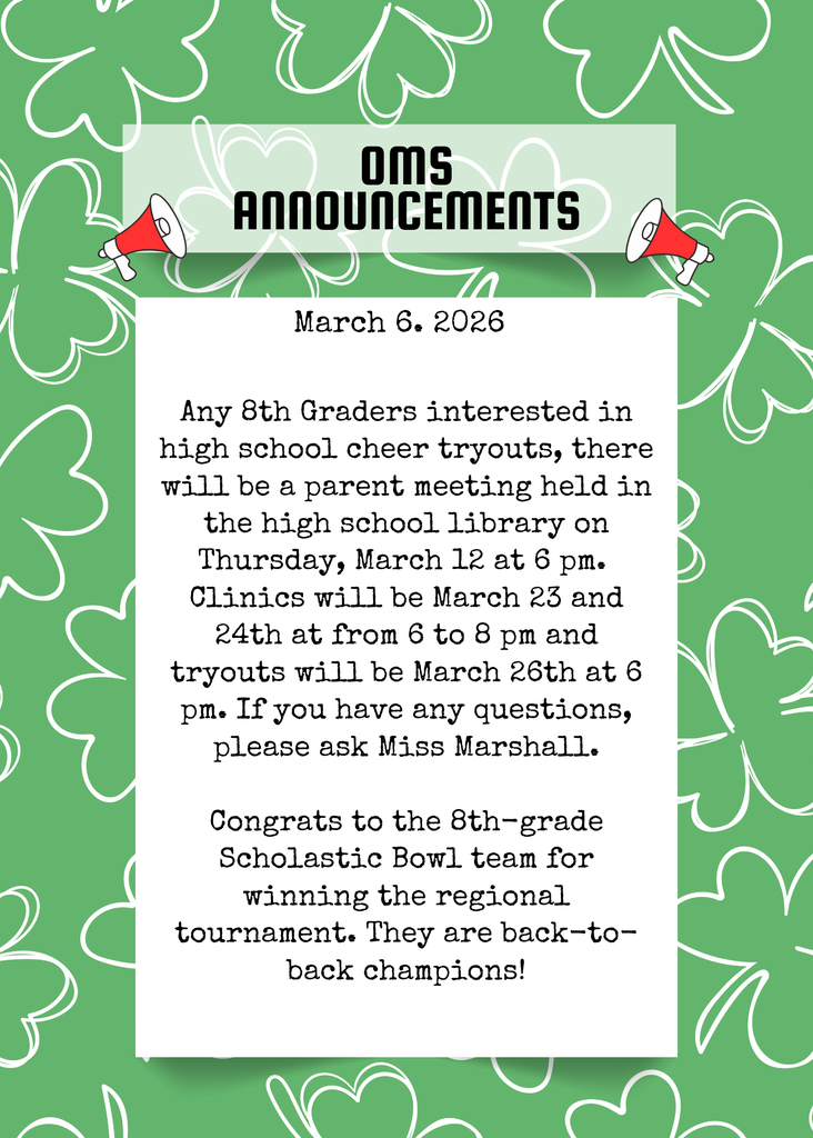 OMS Morning Announcements (16)