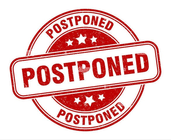 postponed 