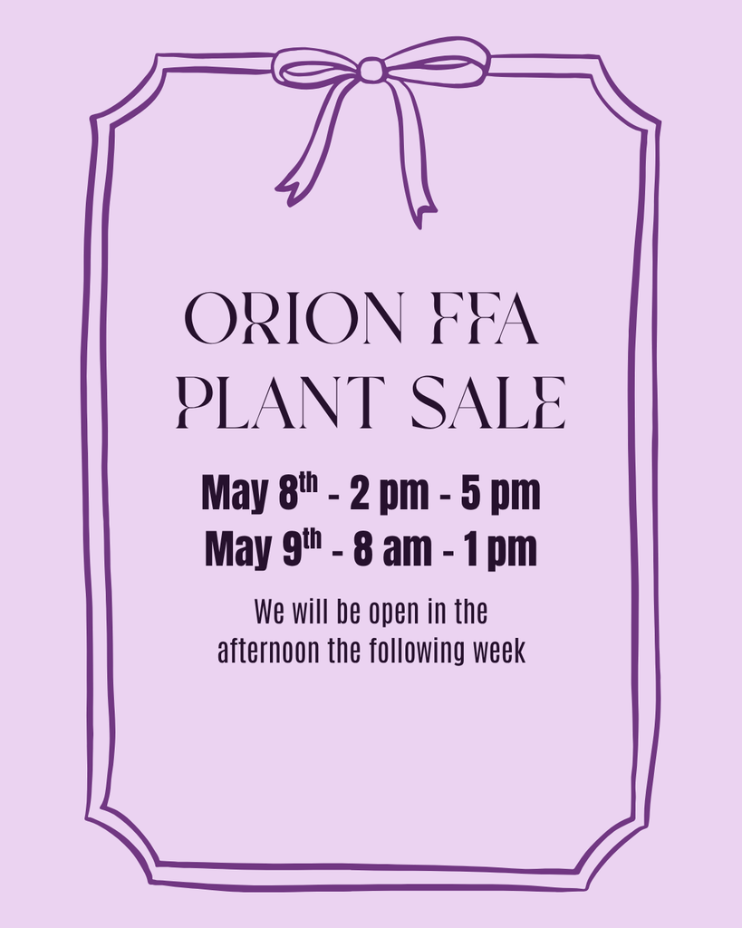 plant sale flyer