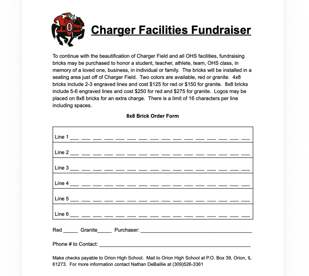 8x8 order form