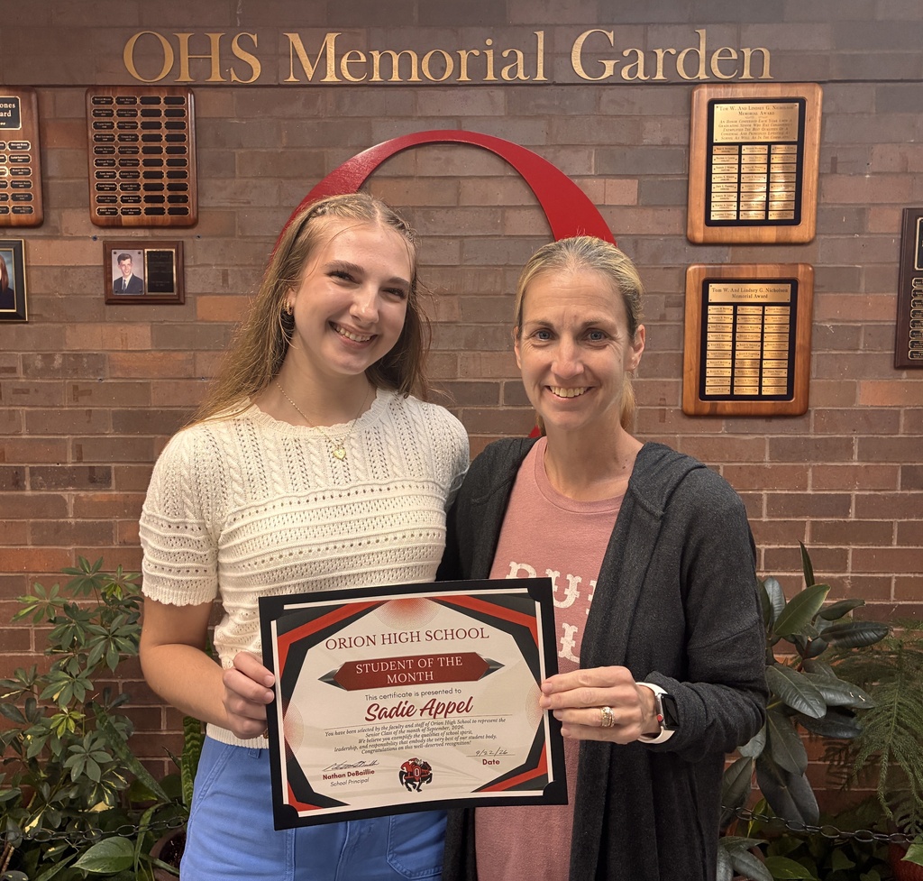 Student of the month - Sadie
