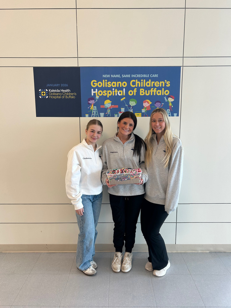 Three students posing in hospital