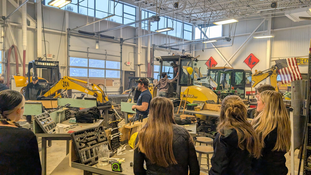 Students Checking Out Heavy Equipment
