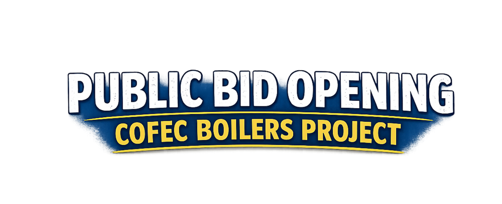 public bid opening COFEC boilers project