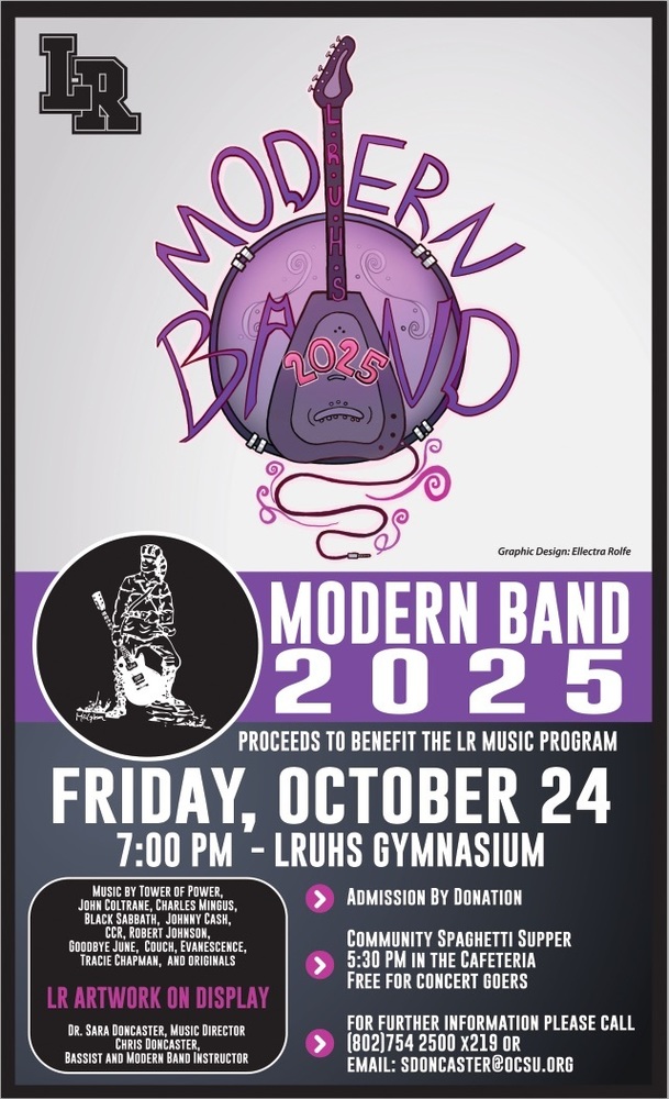 Modern Band Concert Friday,  October 24th